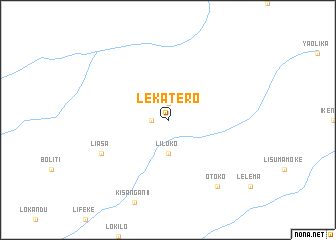 map of Lekatero