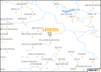 map of Lekenik