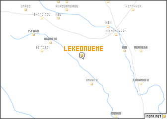 map of Leke Onueme