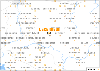 map of Le Kermeur