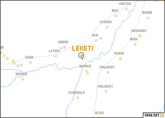 map of Lékéti