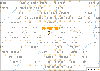 map of Lekewogbe