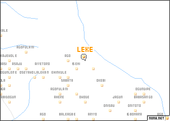 map of Leke