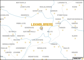 map of Lekhalaneng