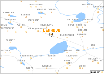 map of Lëkhovo