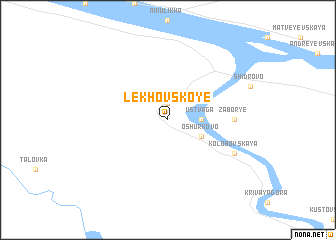 map of Lekhovskoye
