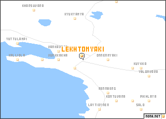 map of Lekhtomyaki