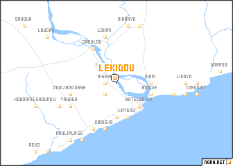 map of Lékidou