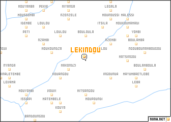 map of Lekindou