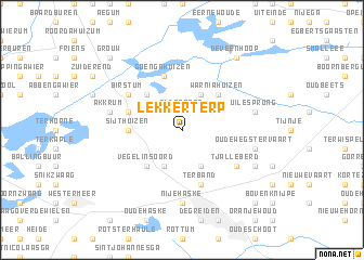 map of Lekkerterp