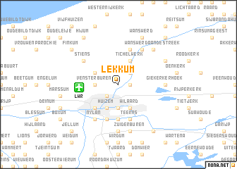 map of Lekkum