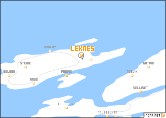 map of Leknes