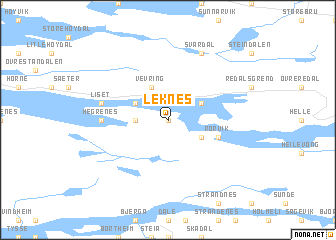 map of Leknes