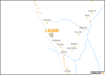 map of Lékori