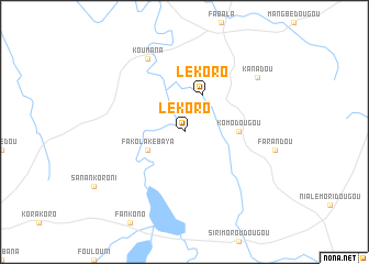 map of Lékoro