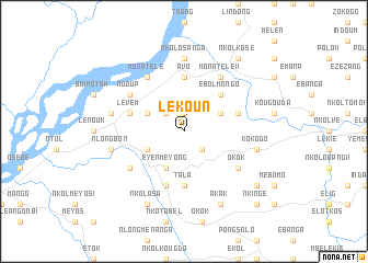 map of Lékoun