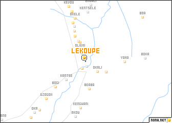 map of Lékoupe