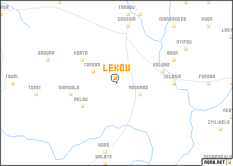 map of Lèkou