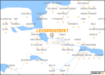 map of Leksands-Noret