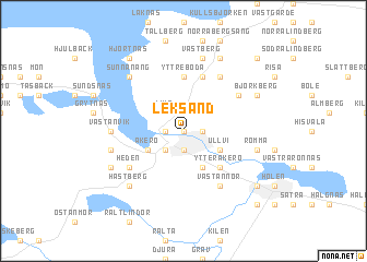 map of Leksand