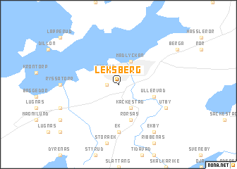 map of Leksberg