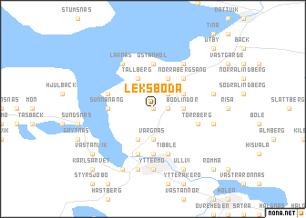 map of Leksboda