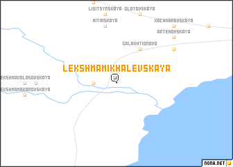 map of Lekshma-Mikhalevskaya
