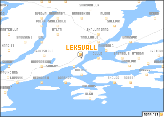 map of Leksvall