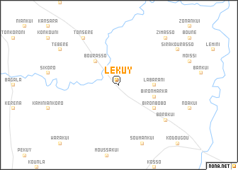 map of Lékuy