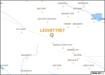 map of Lekvattnet