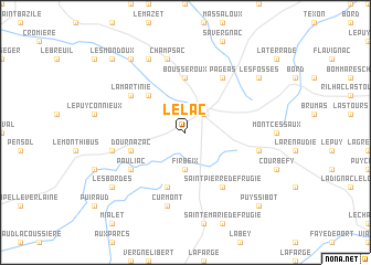 map of Le Lac