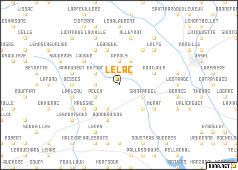 map of Le Lac
