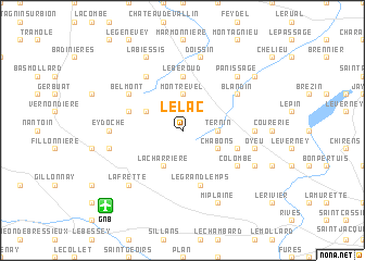map of Le Lac