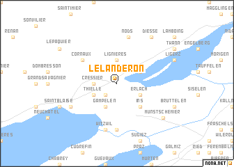 map of Le Landeron