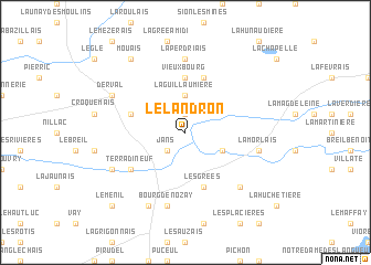 map of Le Landron