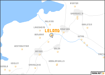 map of Leland