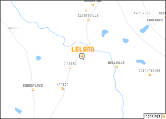 map of Leland