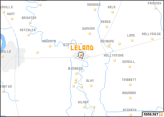map of Leland