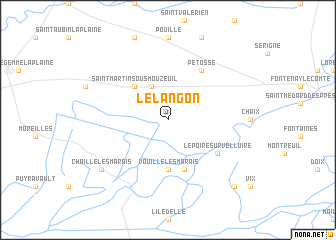 map of Le Langon