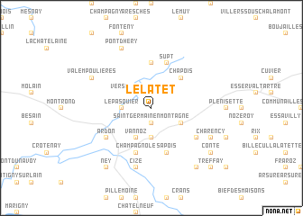 map of Le Latet