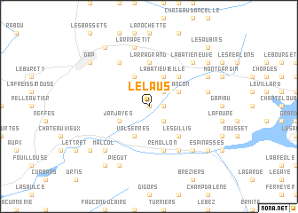 map of Le Laus