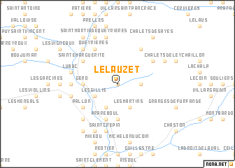 map of Le Lauzet