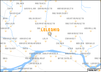 map of Lelédhíd