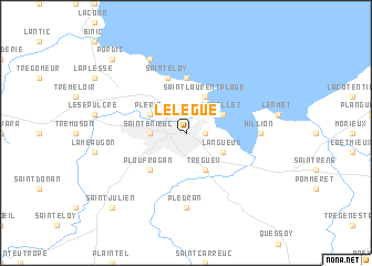 map of Le Légué