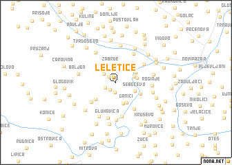 map of Leletiće