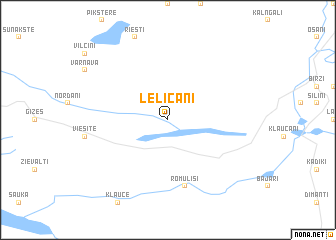 map of Lēlicani