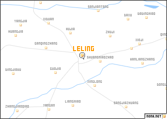 map of Leling