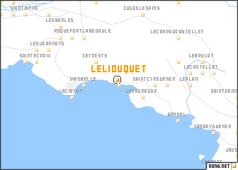 map of Le Liouquet