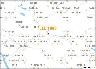 map of Lelitowo