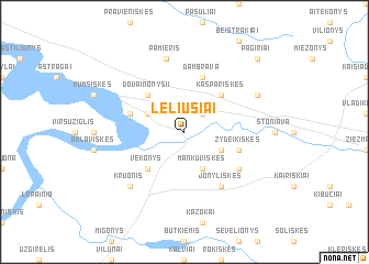 map of Leliušiai